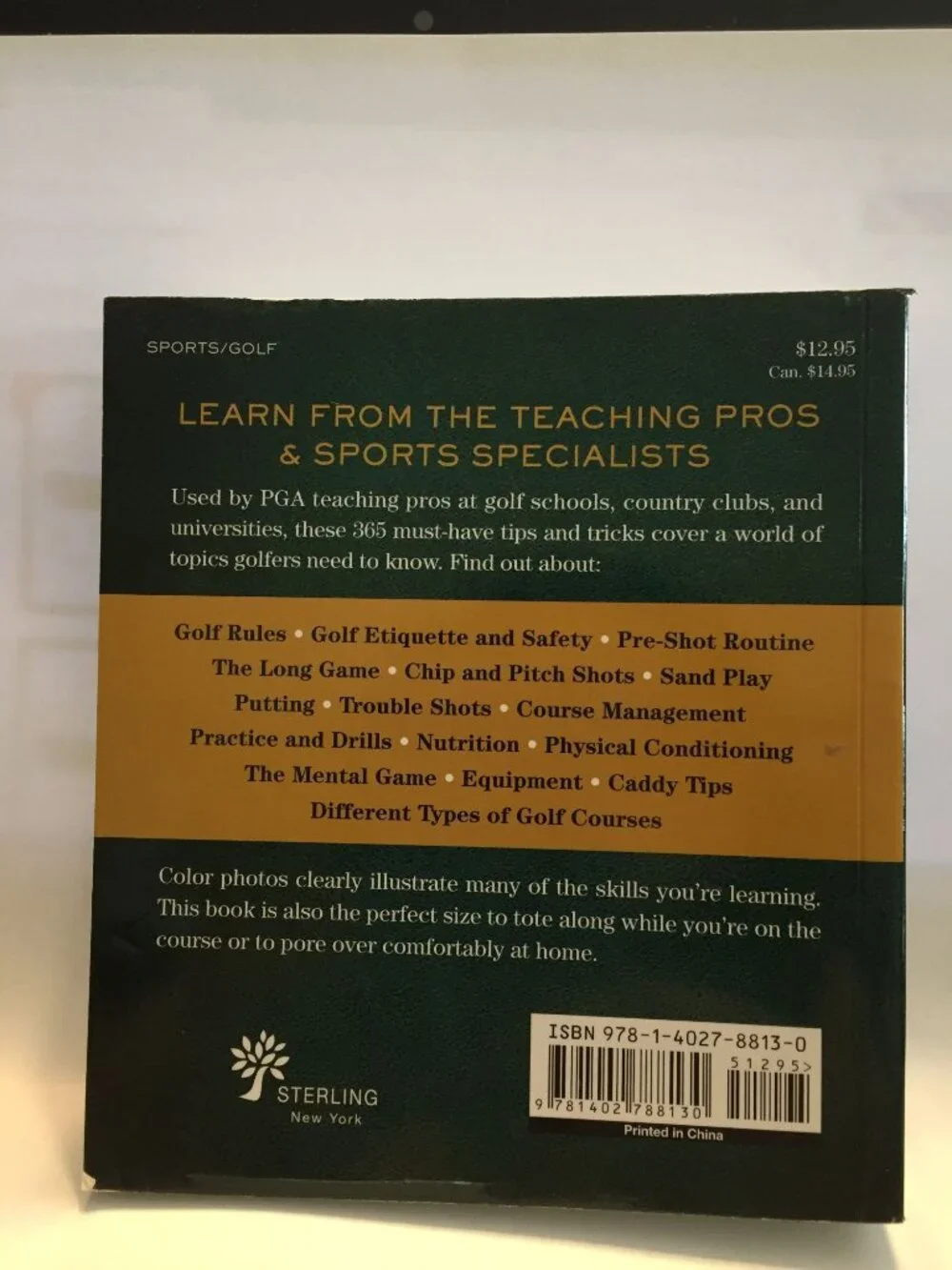 Sports 365 GOLF TIPS & TRICKS FROM PROS By Jay Morelli Paperback 2013